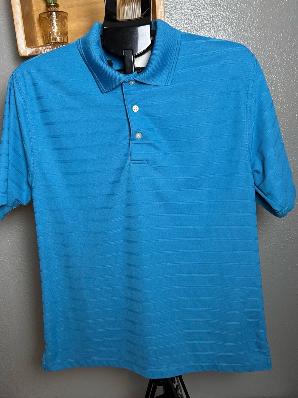 PGA Tour Men's Bright Teal Polo Shirt